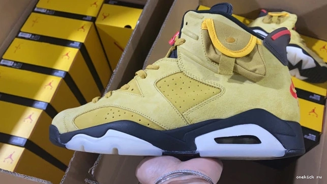 Rep Onekick JORDAN 6 X YELLOW SCOTT TRAVIS AIR CN1084-300 0602